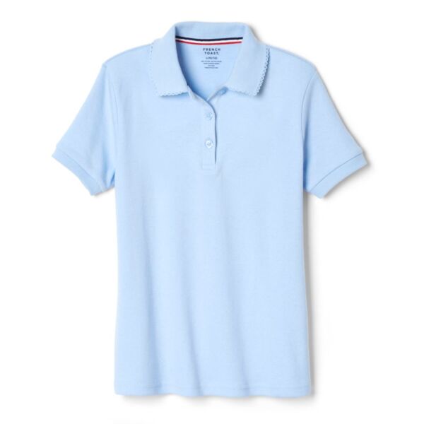 Girl's Polo - Light Blue Thumbnail